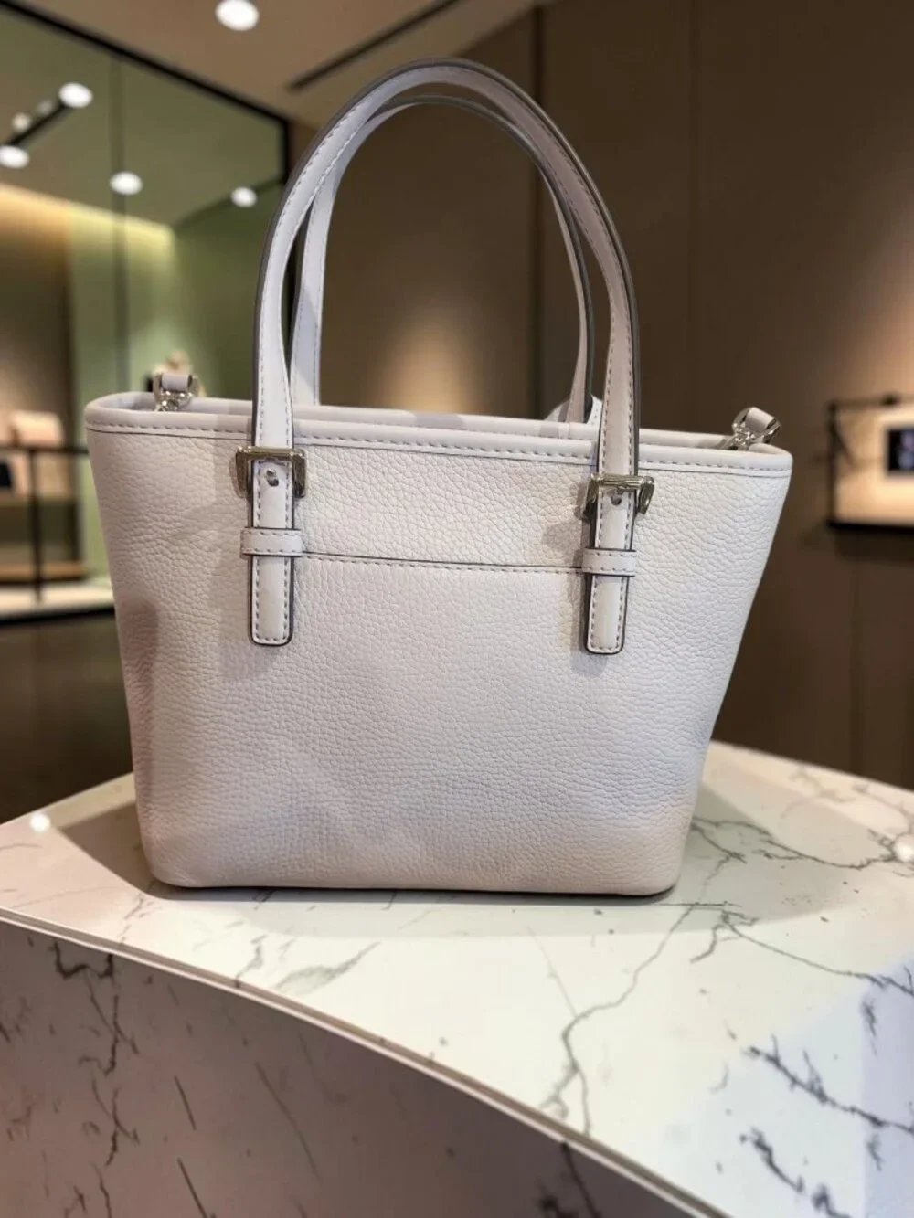 SOLD - Michael Kors Soft Lavender Pebbled Leather Tote